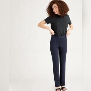 NWT Quince Ultra-Stretch Ponte Straight Leg Pants, S Petite (28" Inseam)